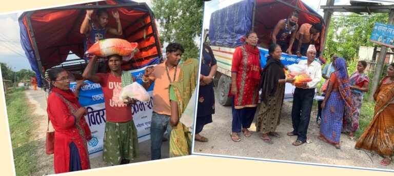 चन्द्रपुर नपाको बिभिन्न टोलमा खाध्यान्न सहयोग