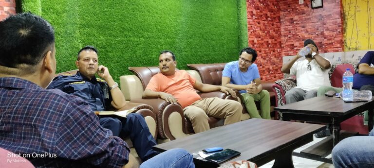 चन्द्रपुरका पत्रकारहरुसँग प्रहरी प्रमुखको अन्तरक्रिया