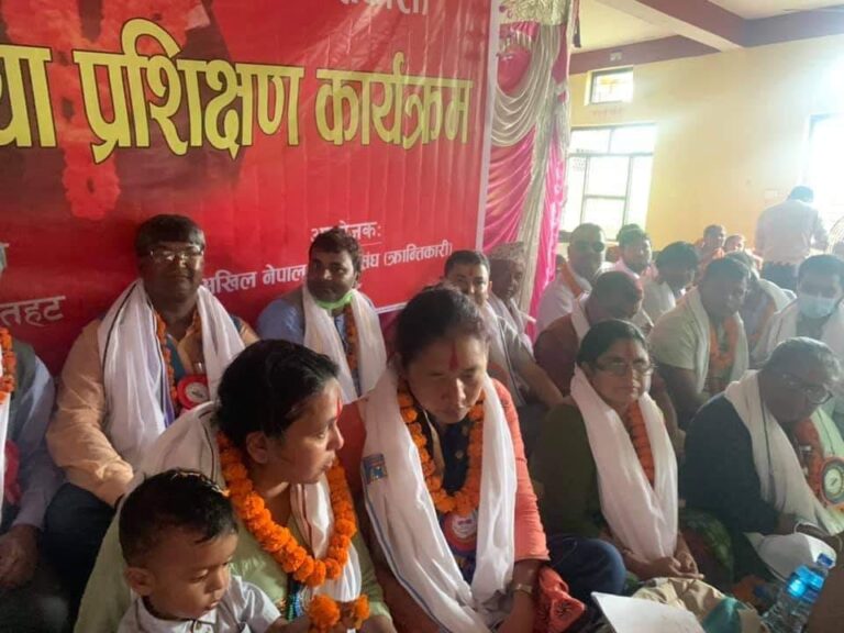 अखिल नेपाल महिला संघ क्रान्तिकारी रौतहटको वृहत भेला तथा प्रशिक्षण कार्यक्रम सम्पन्न