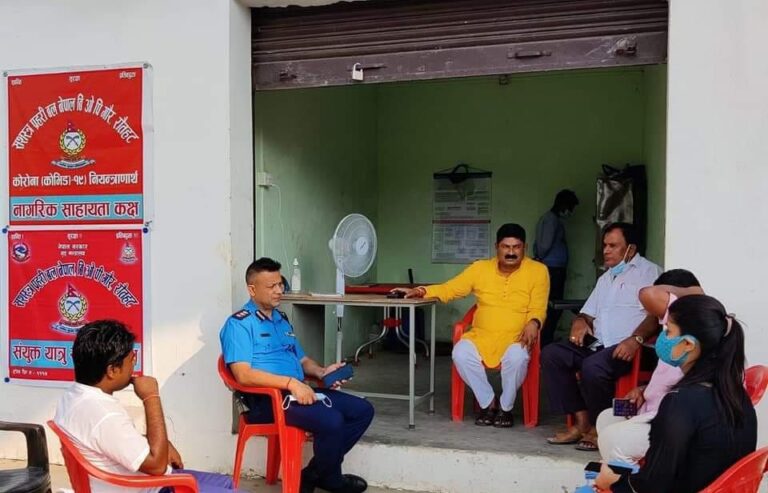 गौर नगरपालिकाद्वारा संचालित हेल्थ डेस्कको अनुगमन