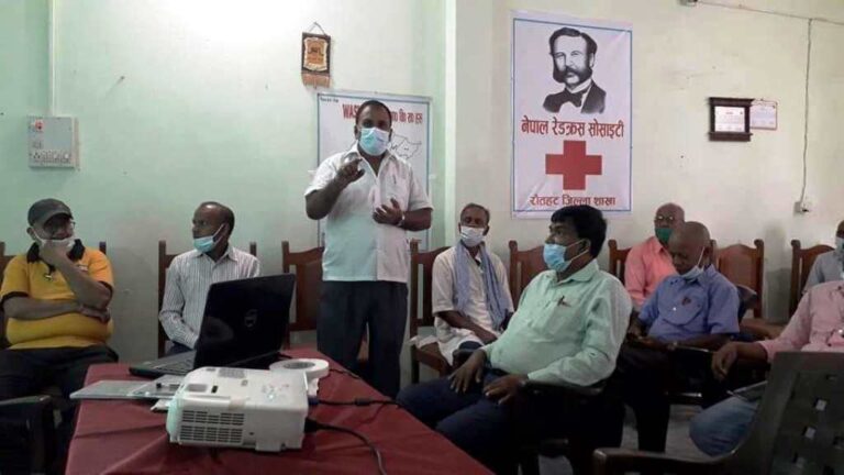 नेपाल रेडक्रसको गौरमा अभिमुखिकरण कार्यक्रम