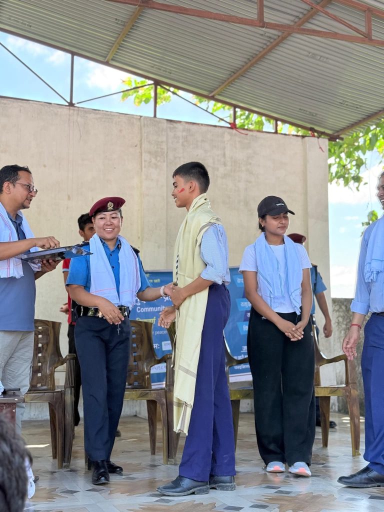 बाल निकेतनका विद्यार्थी केनिसलाई स्वर्ण पदकपछि सम्मान