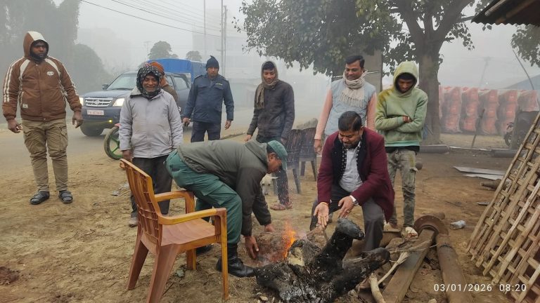 जाडो छल्न दाउरा बितरण